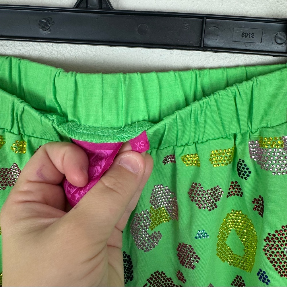 QUEEN OF SPARKLES Green Sequin Shorts - Picture 5 of 6
